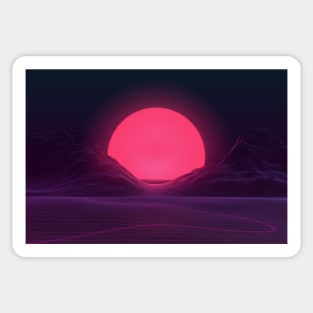 Neon Sunset Sticker